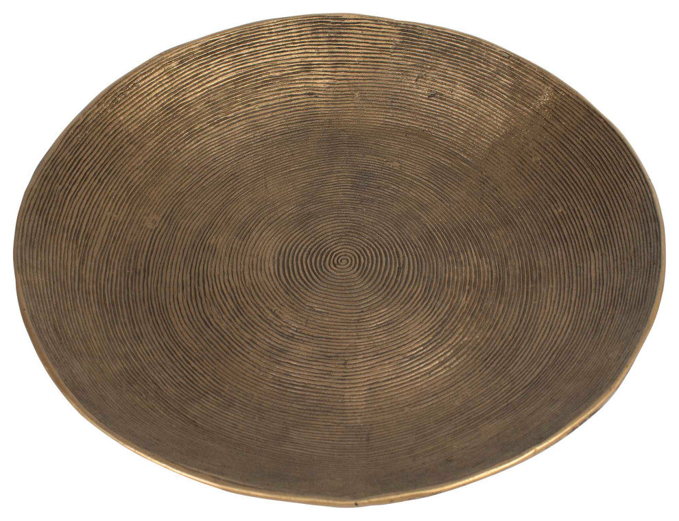 Uttermost Stratum Round Brass Bowls Set of 2