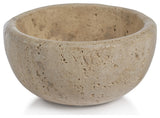 Sulu 5" MultiServe Beige Travertine Bowl
