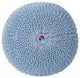 GDF Studio Beryl Knitted Cotton Pouf, Teal