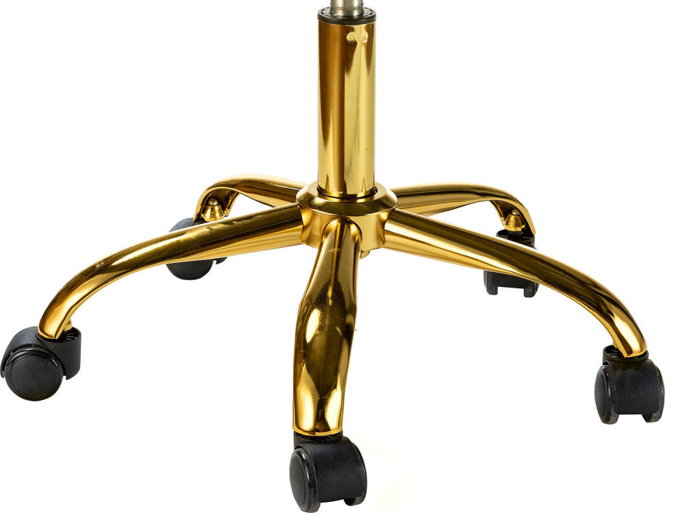 Swivel Task Chair With Tufted Back, Ivory