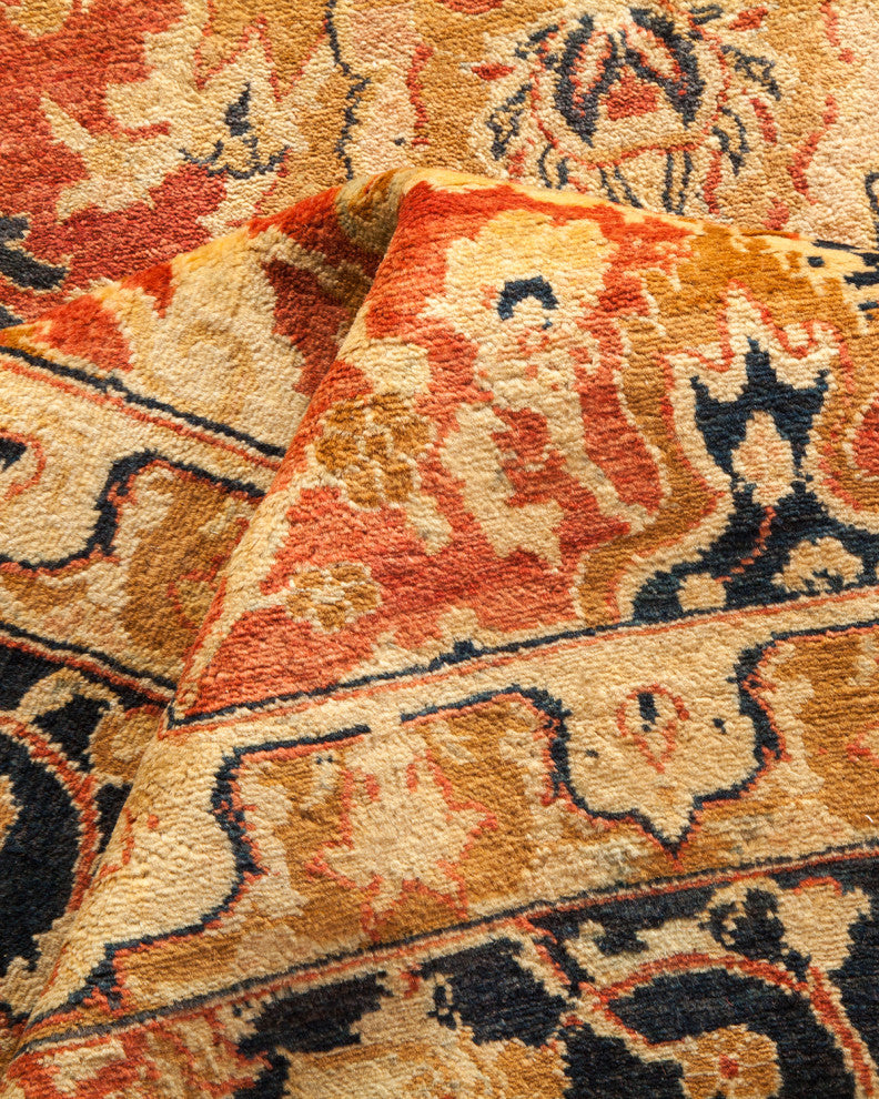 Mogul, One-of-a-Kind Hand-Knotted Area Rug Orange, 8'0"x10'6"