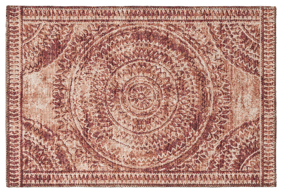 Indoor/Outdoor Sedona SN7 Spice Machine Washable 1'8" x 2'6" Rug