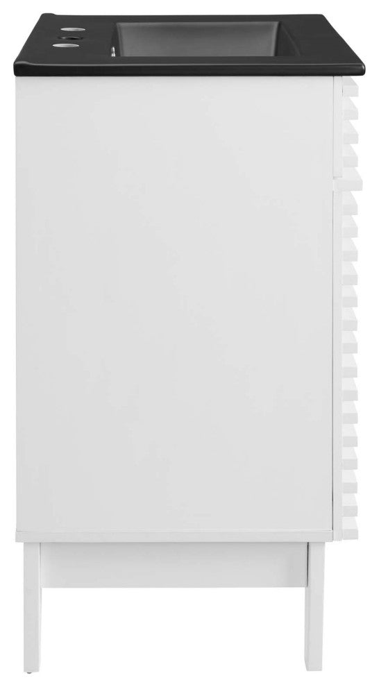 Render 24" Bathroom Vanity - White Black