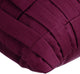 Purple Decorative Pillow Covers 18"x18" Suede Fabric, Deep Burgundy Love Tune