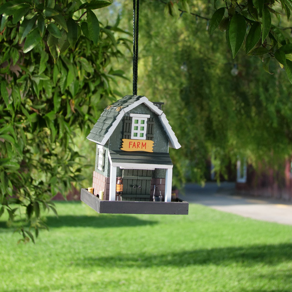 Alpine Hanging Farm Store Bird Feeder, 9"