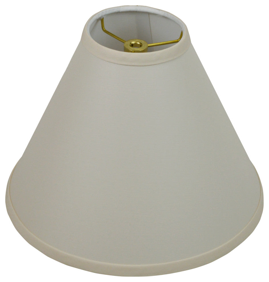 Fenchel Shades 4"x11"x9" Empire Lamp Shade, Linen Ivory
