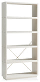 71" Springdell Modern Etagere Bookcase, Cream