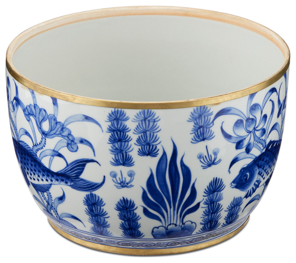 Blue & White Rice Tureen, 3-Piece Set