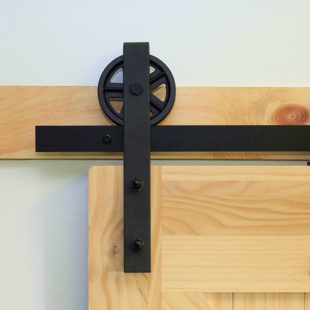 Single Sliding Barn Door Hardware Kit, Big Wheel Design