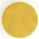 MADDOX 37" Round Ottoman Pouf Footstool, Mustard