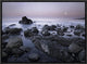 Full Moon Over Boulders At El Pescador State Beach, Malibu, California, 16"x12"
