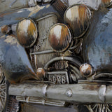 Blue Vintage Car