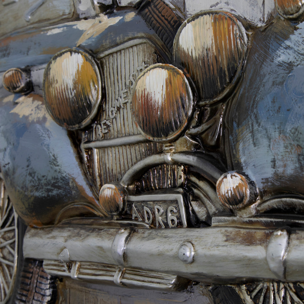Blue Vintage Car
