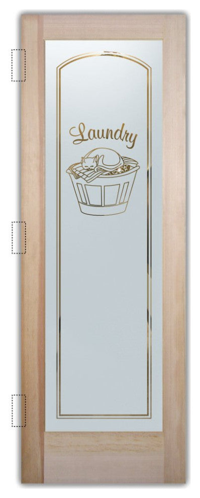 Laundry Door - Cat Nap - Douglas Fir (stain grade) - 32" x 96" - Book/Slab Door