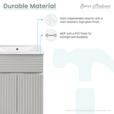 Bernay 24" Bathroom Vanity, Shell