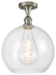 Innovations 516-1C-SN-G122-12 1-Light Semi-Flush Mount, Brushed Satin Nickel