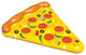 72" Inflatable Yellow and Orange Pizza Slice Swimming Pool Float Raft