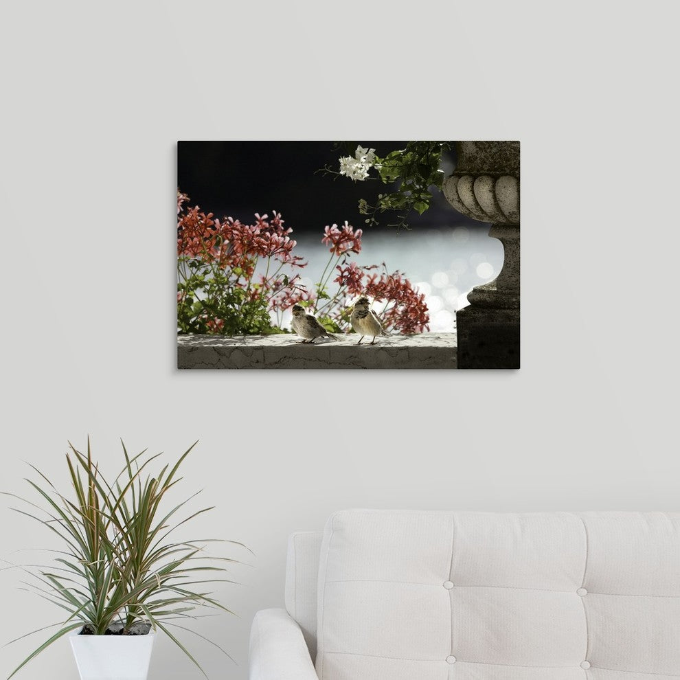 "Breakfast on the Grand Canal" Wrapped Canvas Art Print, 24"x16"x1.5"