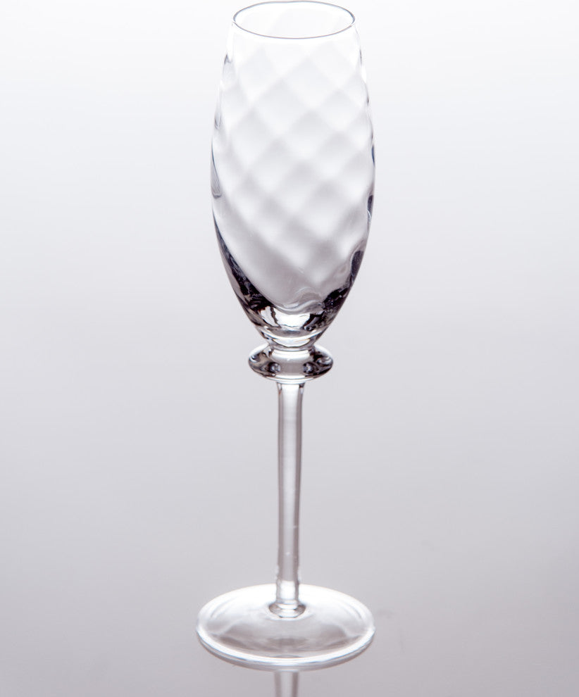 Romanza Optic Champagne Flutes, Set of 4