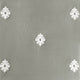 Trophy Platinum Grey Designer Embroidered Fabric Sample, 4Wx4L