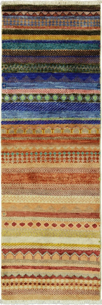 Runner Oriental Loribaft Super Gabbeh Rug, 2x6