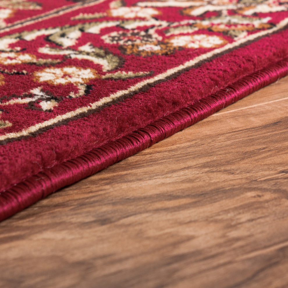 Well Woven Barclay Wentworth Panel Rug, Red, 9''3''''x12''6''''