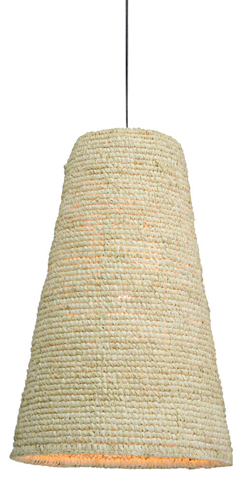 East at Main Lula Cream Raffia Pendant Light