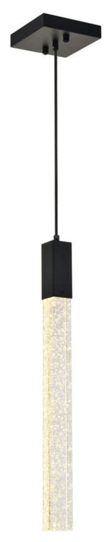Elegant Lighting 2066D5 Weston 5"W LED Crystal Mini Pendant - Chrome