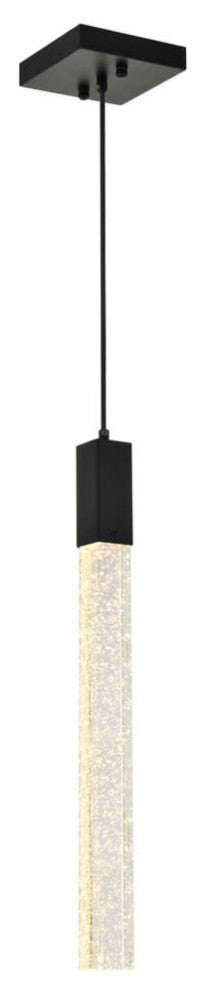 Elegant Lighting 2066D5 Weston 5"W LED Crystal Mini Pendant - Chrome