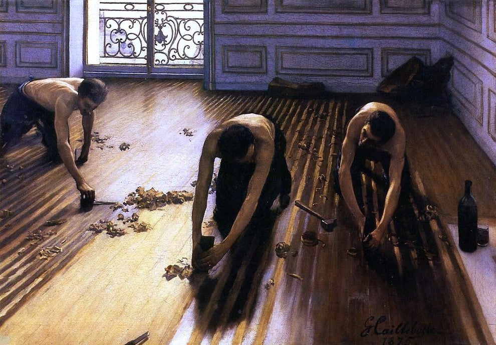 Gustave Caillebotte The Floor Scrapers Wall Decal