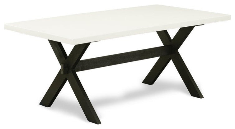 7-Piece Dining Table Set, 6 Chairs and Dining Table, Black