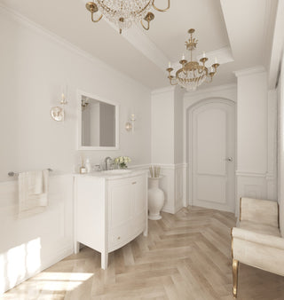 Estella Single Vanity, White, 32"