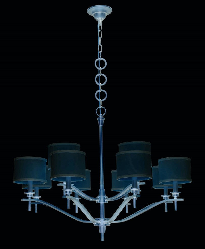 Elegant Lighting Segovia Collection Chandelier, Burnished Brass