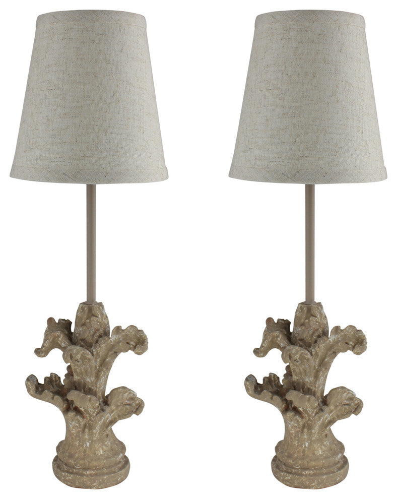 Urbanest Set of 2 Homestead Mini Buffet Lamps, Sandstone