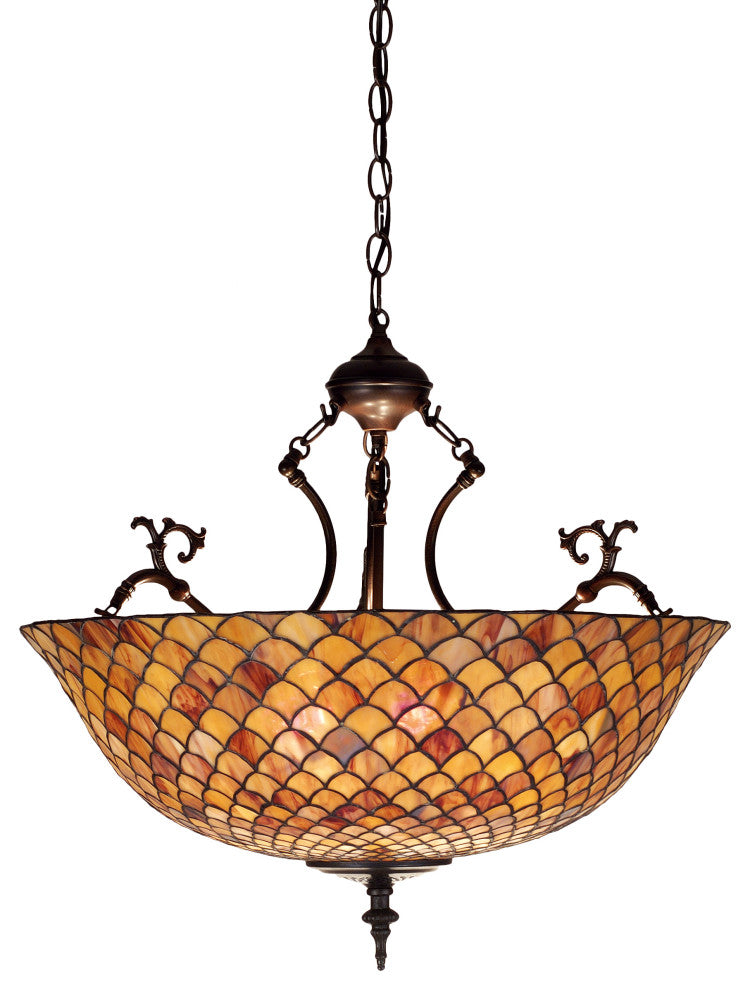 24W Tiffany Fishscale Inverted Pendant