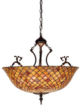 24W Tiffany Fishscale Inverted Pendant