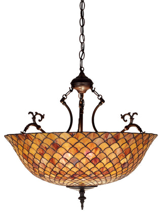 24W Tiffany Fishscale Inverted Pendant