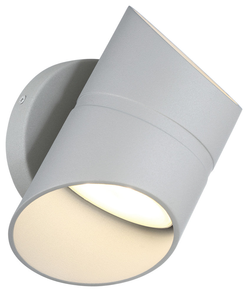 Marino Short Bi-Directional Outdoor LED Wall Mount, Satin