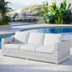 Convene Outdoor Patio Sofa Light Gray White