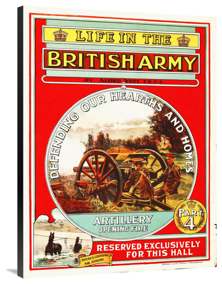 "Life in the British Army, 1908" Canvas by Hollywood Photo Archive, 30x40"