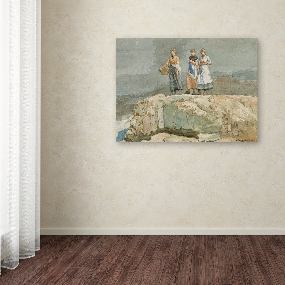 Winslow Homer 'The Cliffs' Canvas Art, 19 x 14