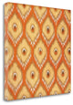 "Fall Ikat I" By Jennifer Pugh,Ready to Hang Giclee Print on Gallery Wrap Canvas