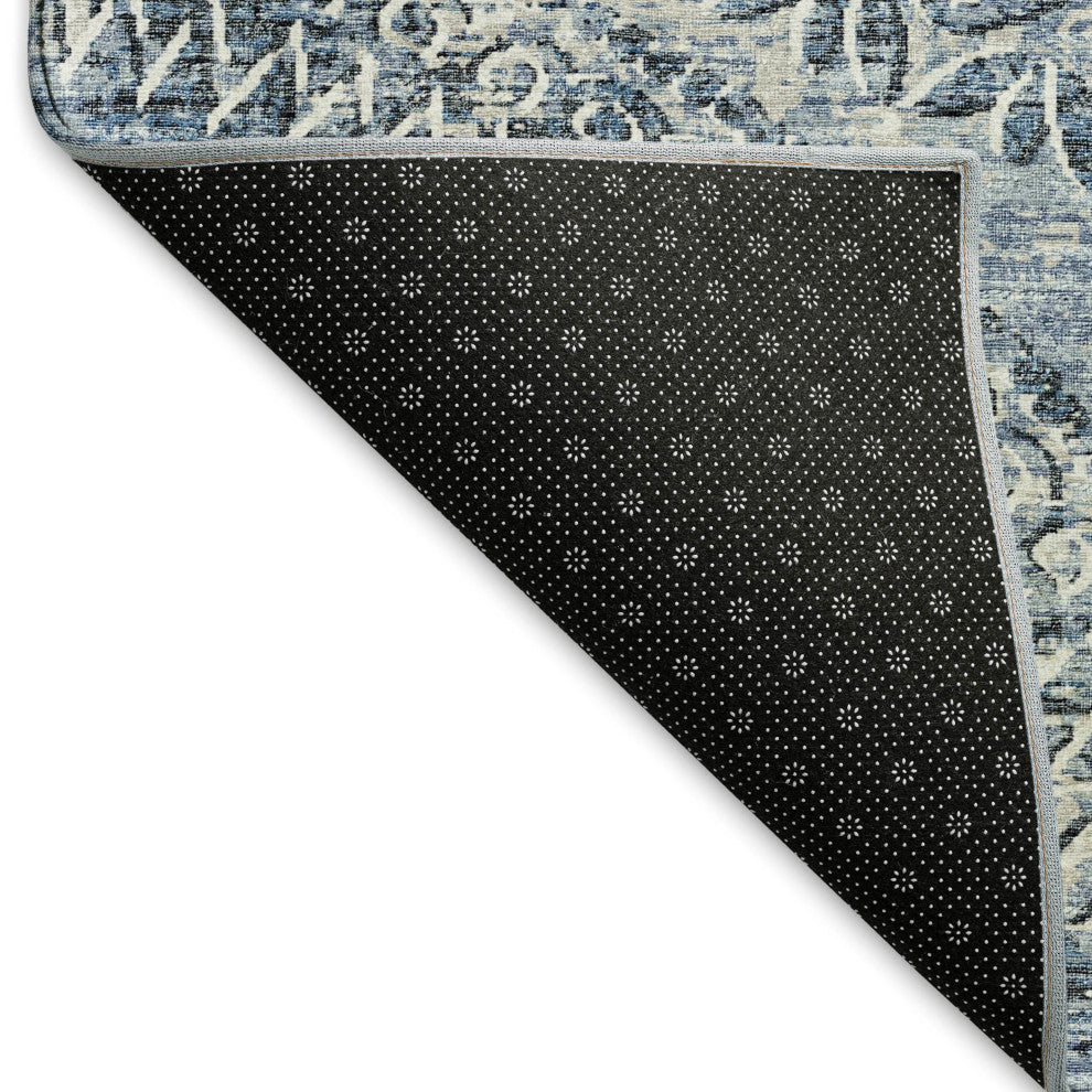 Addison Premium Washable Mayfield AMF113 Blue 5' x 7'6" Rug