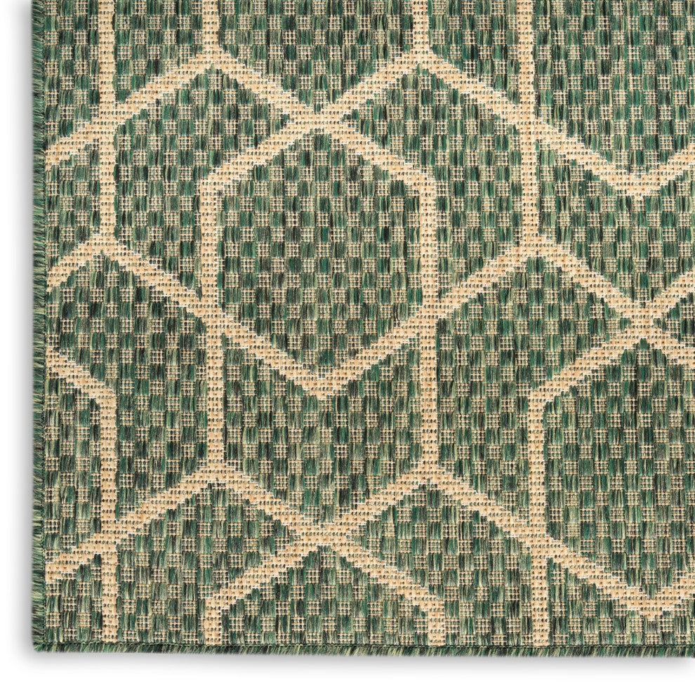 Nourison Horizon Indoor/Outdoor 8' x 10' Green Modern Rug