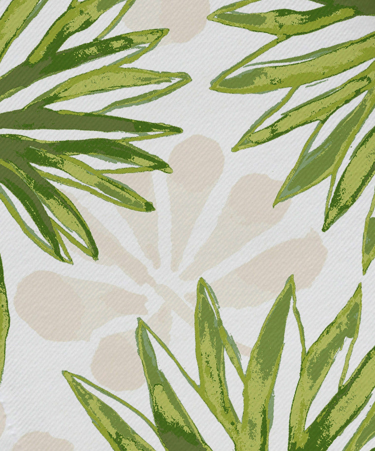 22"x22" Spike and Stamp, Floral Print Napkin, Green, Set of 4
