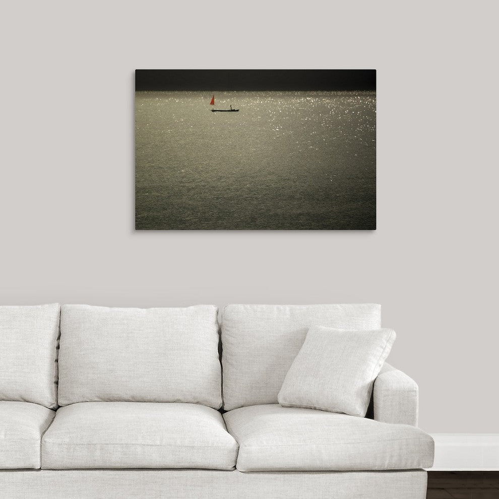 "Red Sails at Midsummer" Wrapped Canvas Art Print, 36"x24"x1.5"