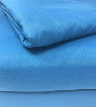 Solid Super Soft Colorful Bed Sheet Sets, Blue, Queen