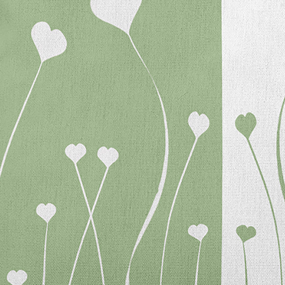 Growing Love Decorative Throw Pillow, Fresh Green, 14"x20"