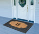 A1HC Mesh Border Rubber and Coir Monogrammed Doormat, 23"X38", Black, B