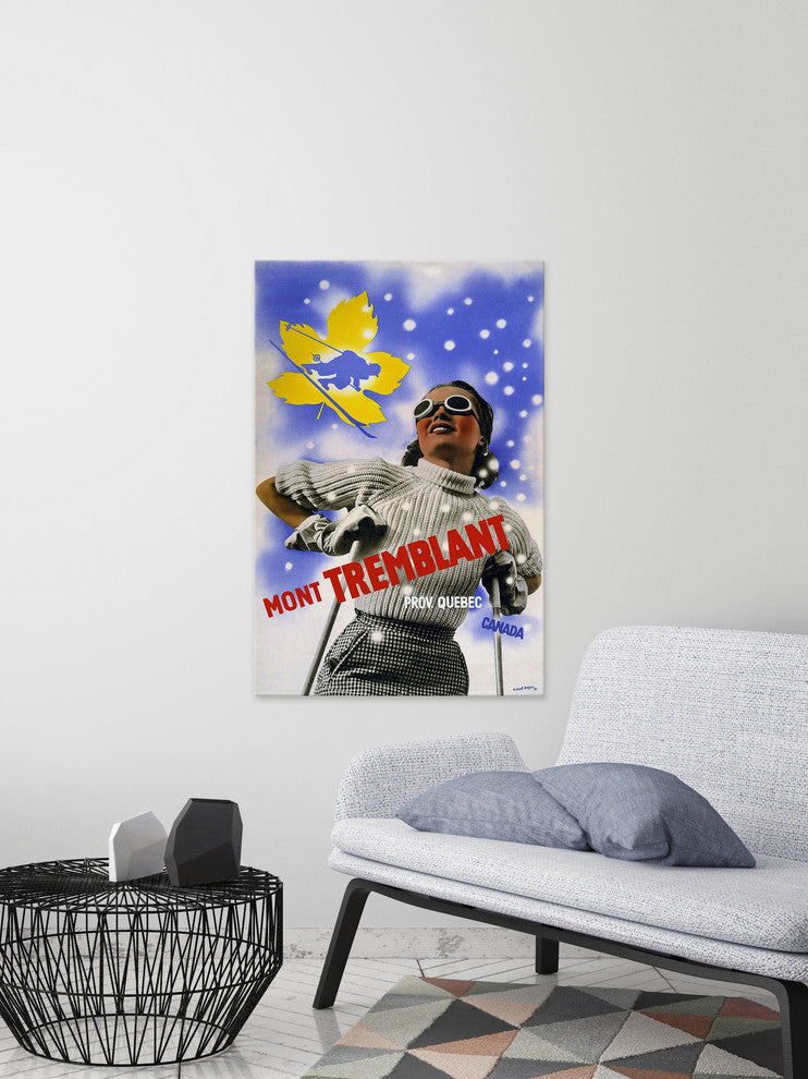 "Mont Tremblant" Painting Print on Wrapped Canvas, 16"x24"